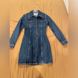 Reformation denim mini dress size XS. Like new.